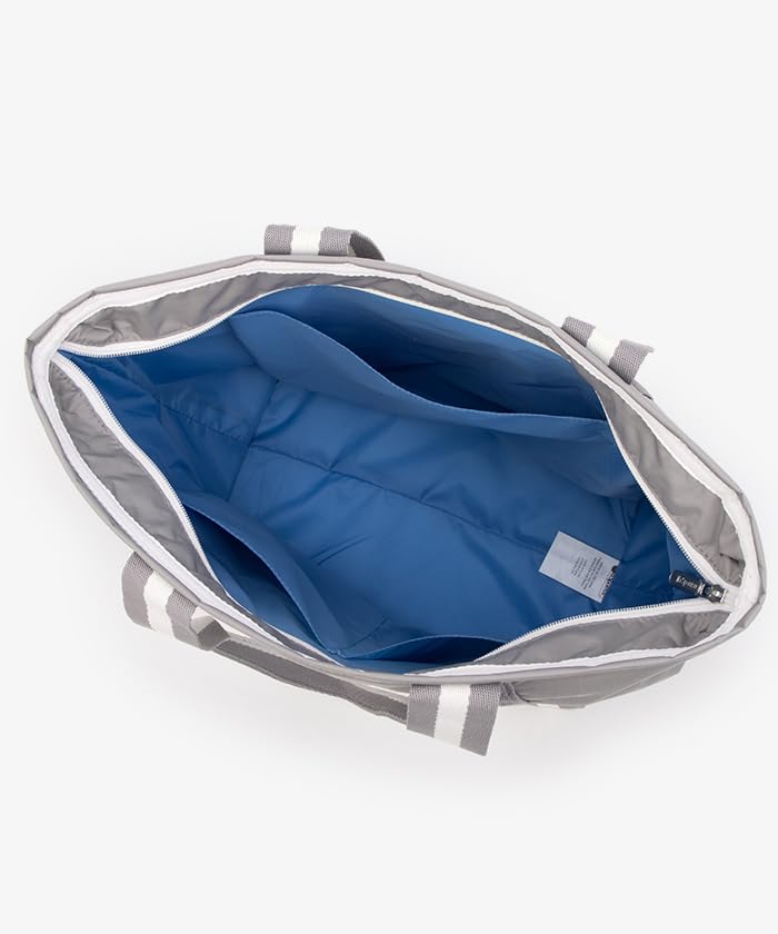 LeSportsac Official Tote Small Everyday Spectator Pure Gray Bag, E/W Tote/1497, Women's,