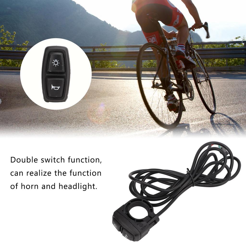 2 in 1 Motorrad Scheinwerfer Hupenschalter Lenker Bedienelement Satz für Elektrofahrräder Roller