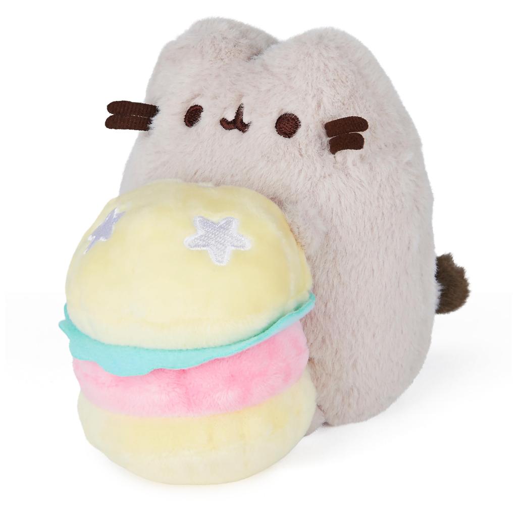 GUND Pusheen Cat 10th Anniversary Deluxe Hamburger Plush Toy 6059043     Cute Collectible Gift
