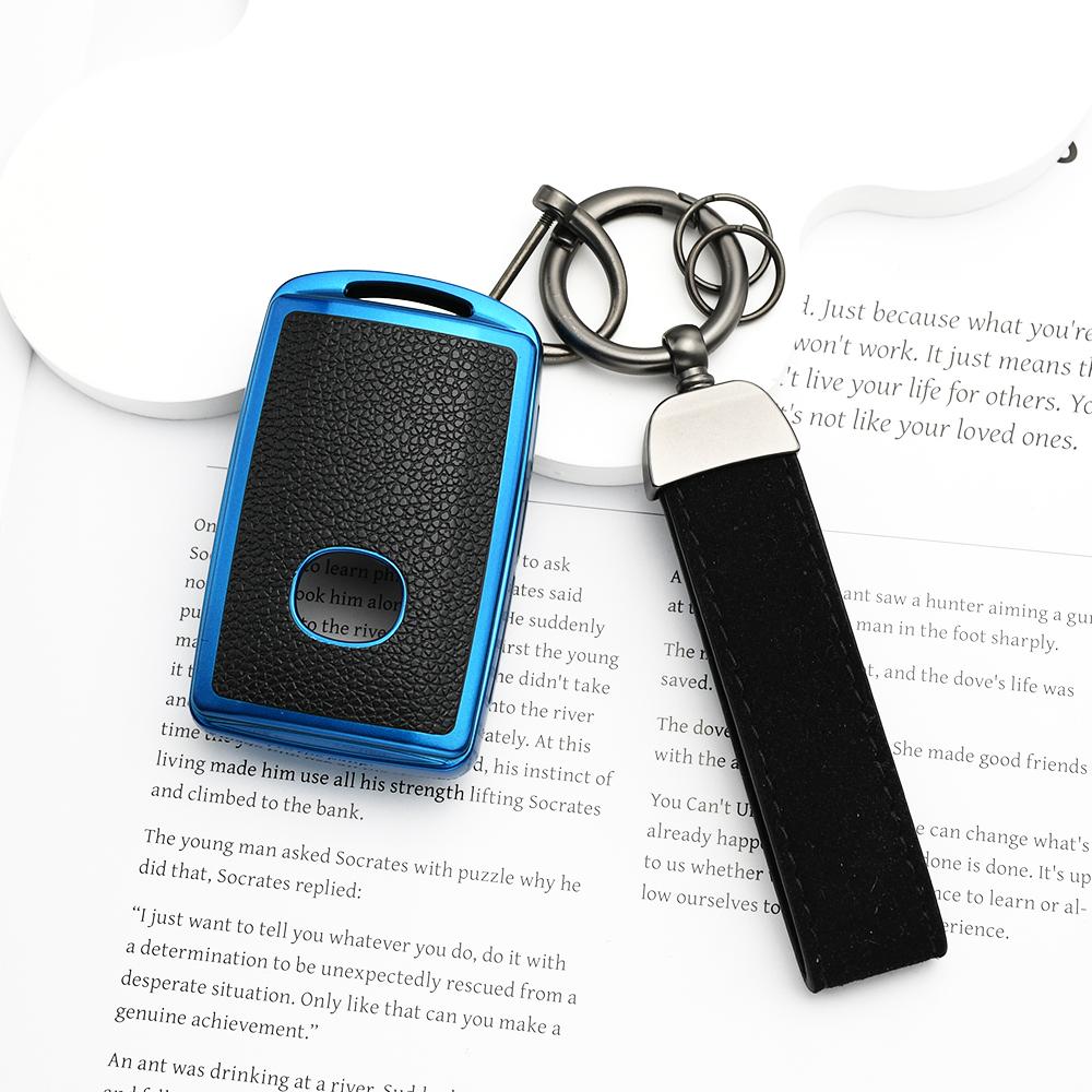 Tpu Leather Auto Shell Fob Holder Car Key Case Cover For Mazda Cx-5 Cx-8 Cx-9 3 Alexa Cx-30 Cx-4 Remote Keyless Accessories