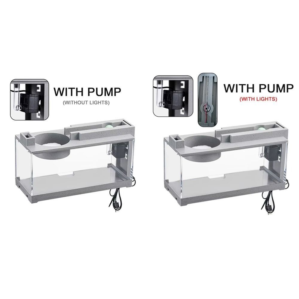 Flowing Water Landscape Fish Tank Silent Filter Micro Landscape Ornaments Desktop Fish Tank Office