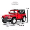 1/32 Scale Jeep Wrangler Rubicon Alloy Car Model Diecast Metal Toy Off Road Vehicles Car Model Miniature Car Model Gift for Children