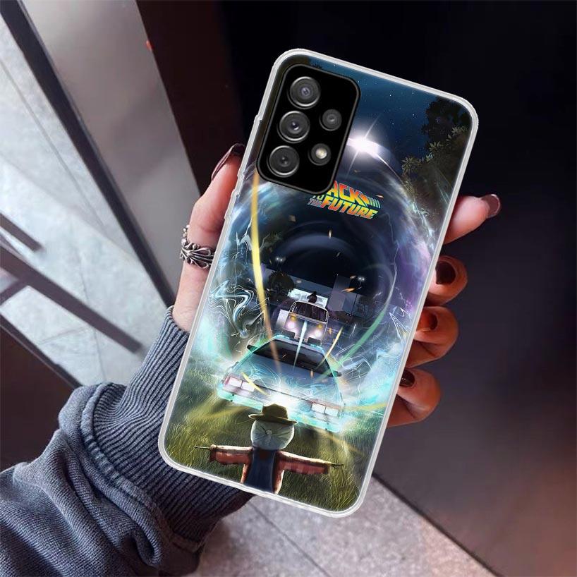 Back To The Future DeLorean Time Machine Phone Case For Samsung Galaxy A17 A57 A37 A16 A26 A36 A56 A15 A25 A35 A55 A14 A13 A54 A