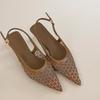 Summer Women's Headband Sexy Sandals, Fashionable Hollowed-out Women's Pointed High-heeled Sandals, Street Style Elegant Sandals