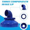 Pool Jet Nozzle 360° Swivel Rotatable Pool Inlet Nozzle Replacement Pool Nozzle for Intex Outlet Pool Nozzles Pool Accessories