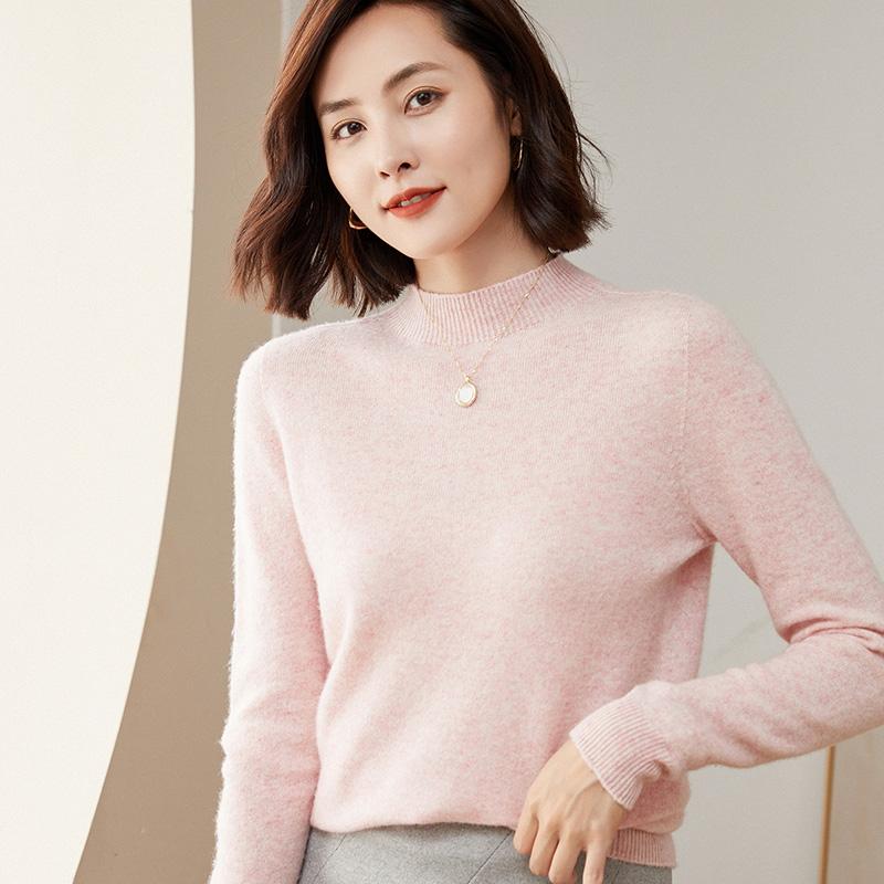 Women Sweater 100% Merino Wool MODERN NEW SAGA Winter Wool Pullover Turtleneck Autumn Jumper Female Knit Top