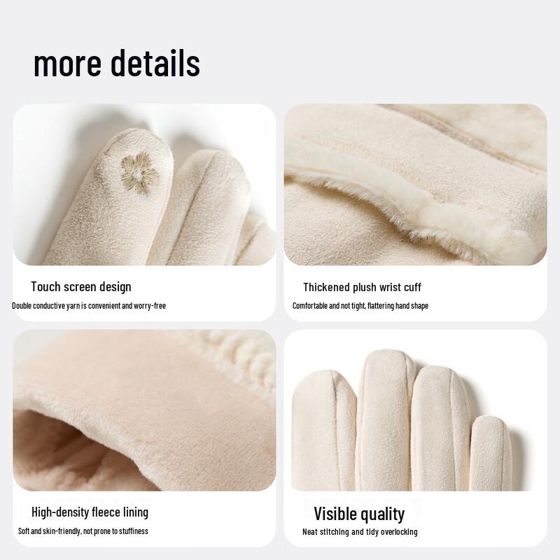 MISSION UV Women's Winter Fleece Touchscreen Gloves