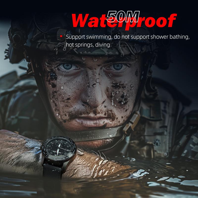NORTH EDGE MACH Solar Power Quartz Watch Men Waterproof 50M Men's Pilot Sports Swimming Wristwatches Luminous 180+ Days Standby