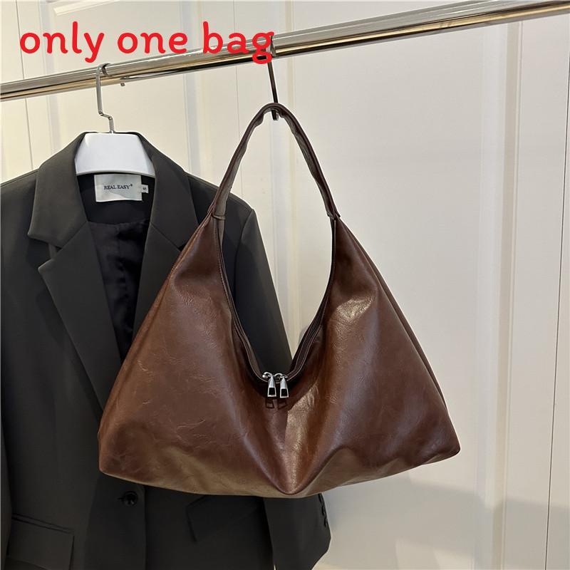 Pu Water Bucket Bag With Zipper And Cell Phone Pocket For Casual Street Style