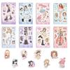 8 Cartoon Girl Group Debut Stickers Waterproof Diary Hand Account Stickers Gu Card Stickers DIY Decorative Stickers Tag Stickers