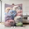 150*200cm Flannel Blanket, Thickened Blanket, Air-conditioned Nap Blanket