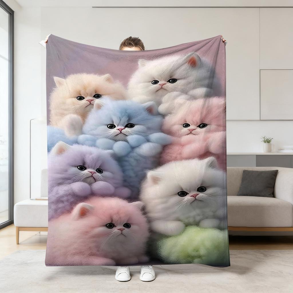 150*200cm Flannel Blanket, Thickened Blanket, Air-conditioned Nap Blanket