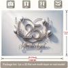 2D flat banner banner 1 piece silver wedding backdrop decoration photo polyester prop DJH