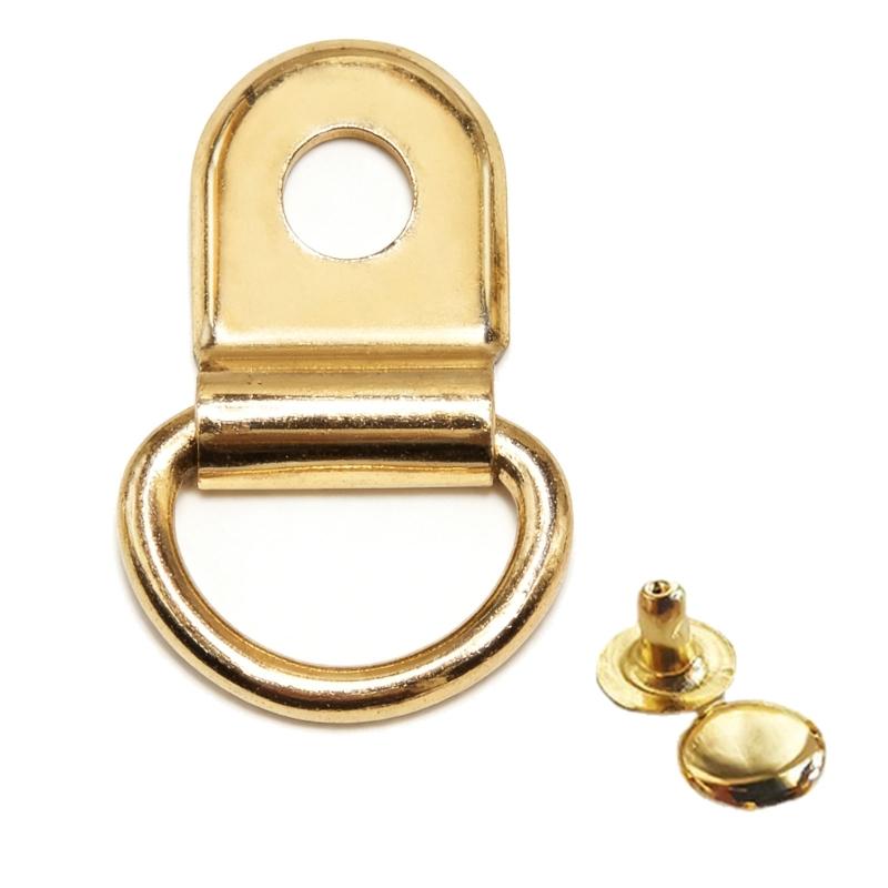 Multipurpose D Rings Eyelet Rivet Clasps Rustproof Metal Carabiner Easy Disassemble D Rings Mountaineering Buckle
