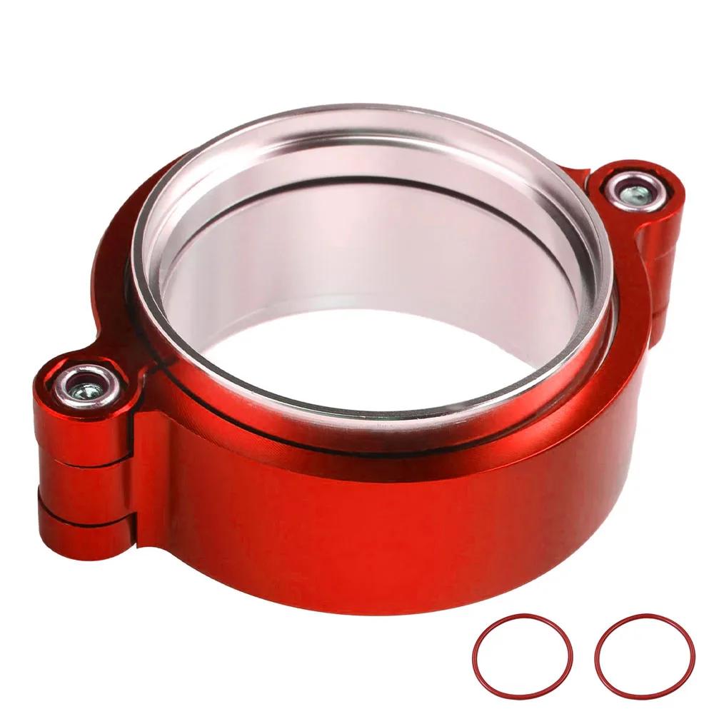 2"/2.5"/3"/3.5"/4" OD Turbo Intake Intercooler Pipe Aluminium Exhaust W System Exhaust HD V-band Clamp Assembly Anodized Clamp