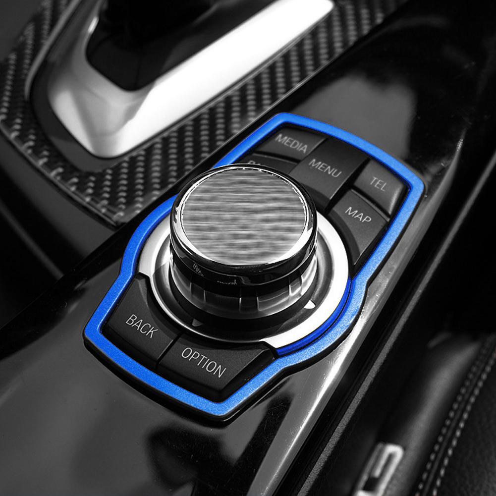 Auto Multimedia Knöpfe Abdeckung Formteil Zierleiste Auto Zubehör Innenraum für BMW 1 3 4 5 7 Serie X1 X3 X4 X5 X6 E81 E87 F30
