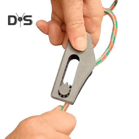 1/2Pcs One-piece Rope Tensioner Heavy Duty 3D Printed Outdoor Hiking Backpacking Camping Tent Guyline Cord Adjuster Wind Rope Buckle