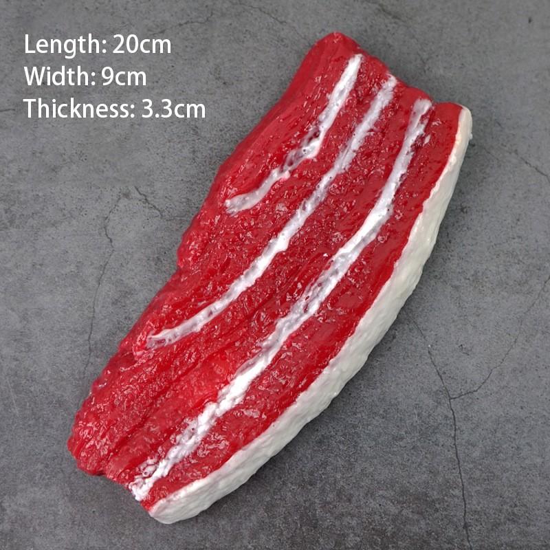 1PC Fake Food Meat Restaurant Store Shop Decor Artificial Food Fake Beef Chops Artificial Meat Meat Model Decor Props