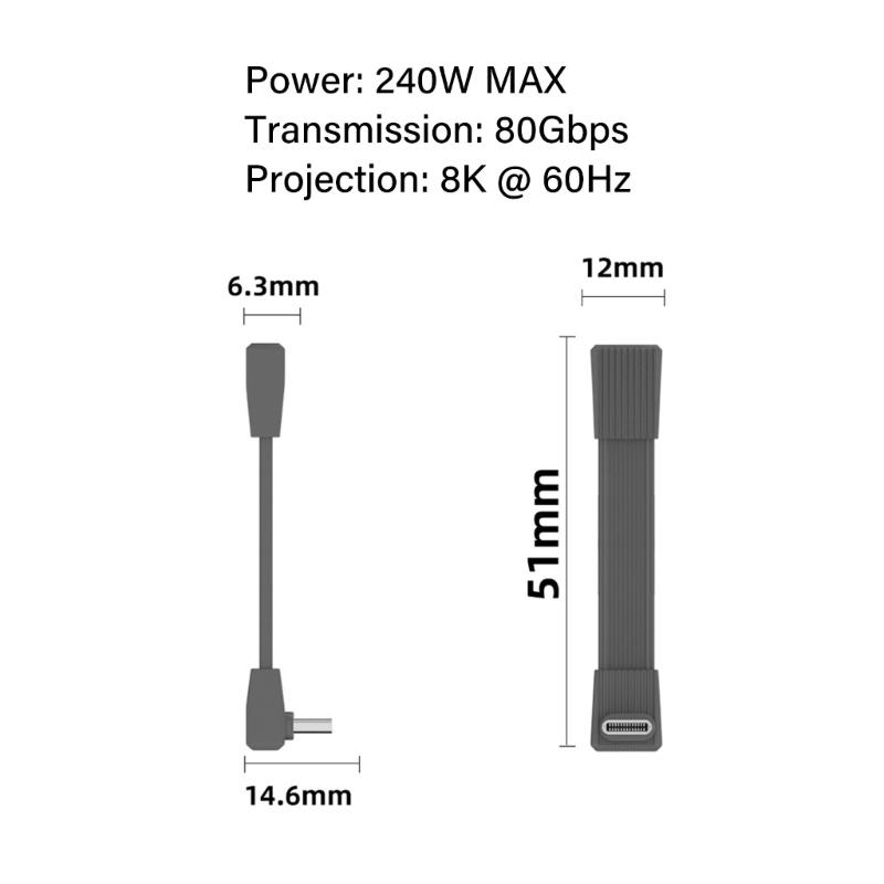 Schnelles 240W Typ-C-zu-Typ-C-Kabel Mit Gleichzeitiger Lade- und Datensynchronisation Flexibles TPE Universelle Kompatibilität