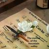 Chinese Style Ceramic Pear Blossom Incense Holder, Home Desktop Stick Stand