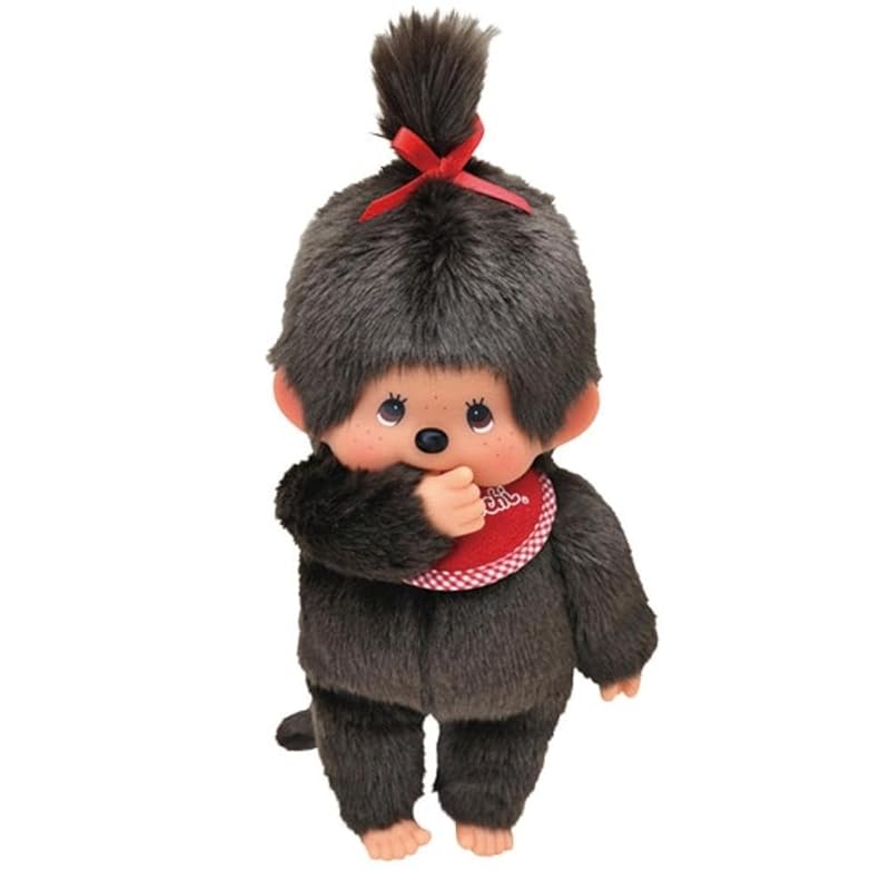 

Sekiguchi Monchhichi Premium Standard Medium Brown Girl s Doll 251070 H30 x W16 x D10cm