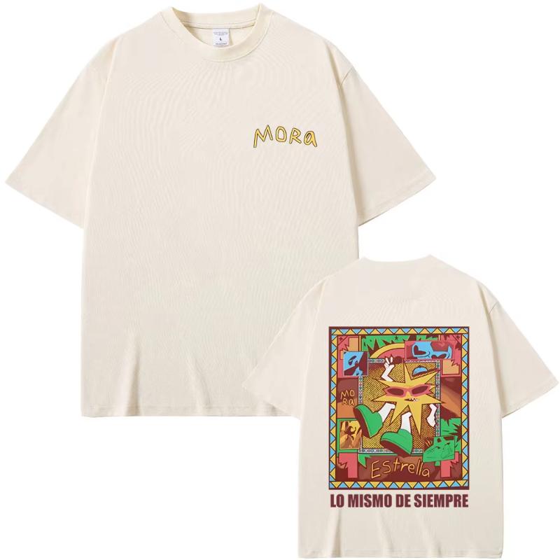 

Rapper Mora Lo Mismo De Siempre Graphic Tshirts Unisex Women Cotton Casual Oversized Tshirt Unisex Hip Hop Fashion Pop Music T Shirt S