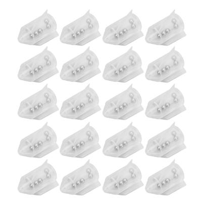 20Pcs Angeln Locken Rasseln Angeln Locken Einsatz Rohr Rasseln Köder Gewicht mit Ring Perle Köder