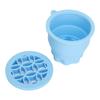 2 in 1 Makeup Brush Cleaning Mat with Brush Drying Rack Folding Space Saving Cosmetic Brush Cleaner Bowl