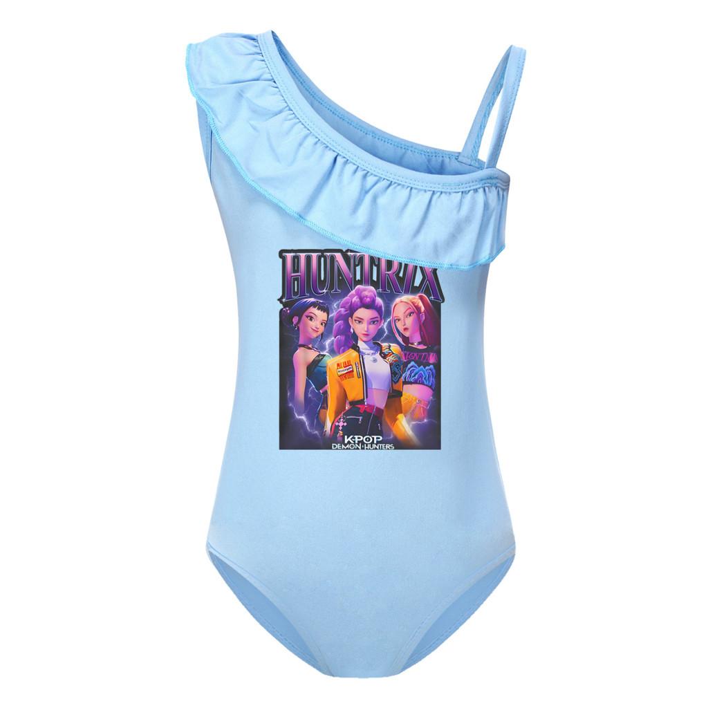 5029 Kids Girls Rumi Mira Zoey Print Swimsuit Swimming One-piece Bodysuit Swimwear