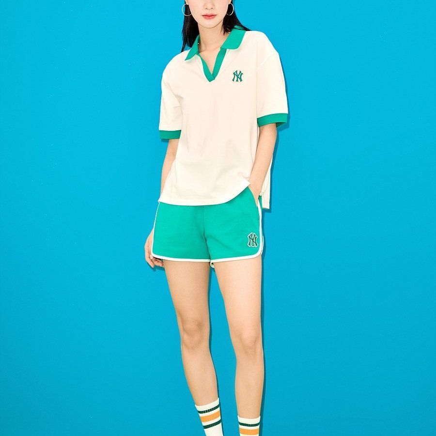 New MLB New York Yankees Polo Shirts Women's White 3FPQB0233-50CRS