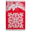Mum Island Half Hawaiian Quilt Meleohana Shower Red 90cm W X 140cm H [Cathy Style] Blanket, Pattern, Series, 86105004, Towel, Women's, 86105004F,