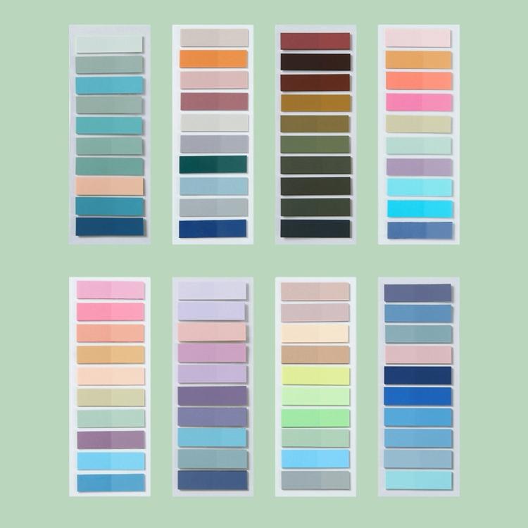 Sticky Notes Colourful Index Tabs Translucence Sticky Pad Aesthetic Page Markers Index Sticker for Office