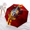 1pc Gryffindor Crest Automatic Folding Umbrella, Portable Collapsible Design, 8-Rib Iron Frame, , All-Season Casual Outdoor Accessory for Christmas Bi