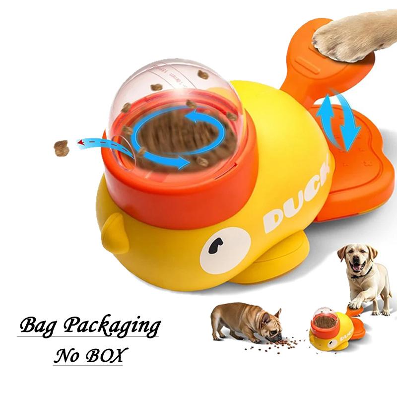 

Dog, Cat, Pet Feeder, Little Yellow Duck Interactive Puzzle Dog Feeding Machine Puppy Missing Food Toy Anti-slip Bottom Pet Toys