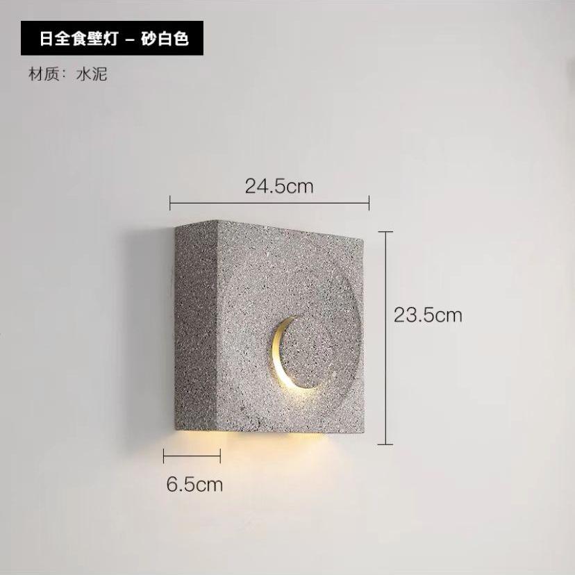 Modern Cement Wall Lamp Interior Creative Atmosphere Light Bedroom Living Room Aisle StairLight Cafe Homestay Wall Light