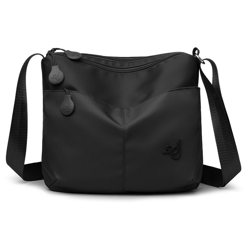 Women's Bag Large Capacity Multi-Zip Commuter Lightweight Shoulder Crossbody Bag