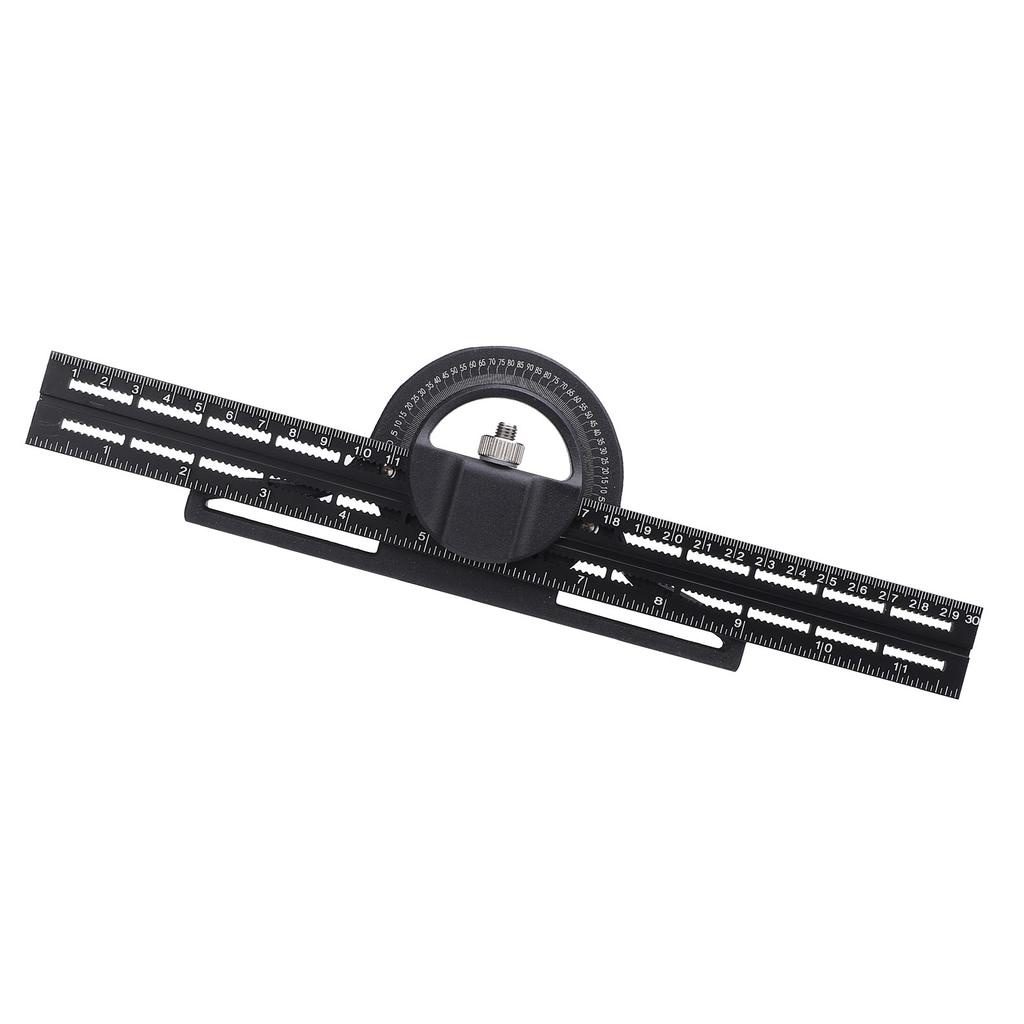 Combination Angle Ruler Multi Function Movable Woodworking Horizontal Universal Vernier Bevel Protra