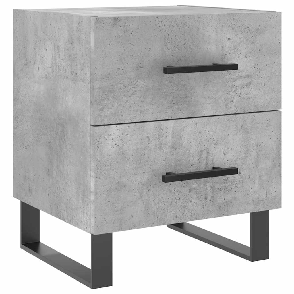 Nightstands 2 Pcs Concrete Grey 40 X 35 X 47.5 Cm Particleboard