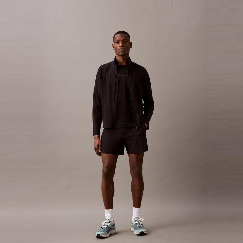 Calvin Klein Solid Versatile Simple Fashion Comfortable Casual Shorts Men shorts Space-Black GMS5S846