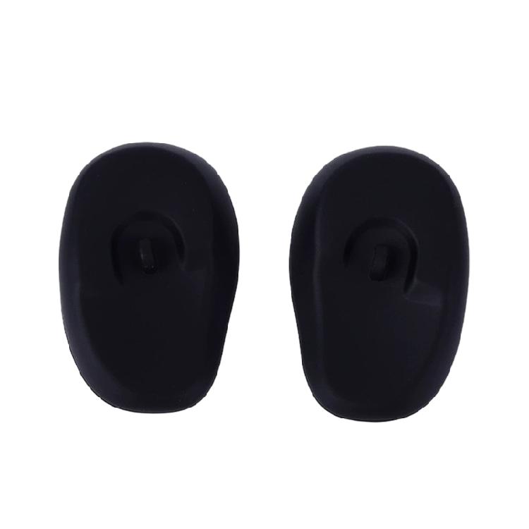 

2pcs Easy to Use Silicone Ear Protectors No More Wet Ears During Hair Washing чорний