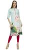 Bimba Women's Moss Georgette Floral Digital Printed Kurta Kurti Casual