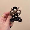 2Pcs Vintage Leather Bow Small Hair Claw For Women Girls Sweet Hair Ornament Claw Clip Hair Clip Hairpin Hair Accessories