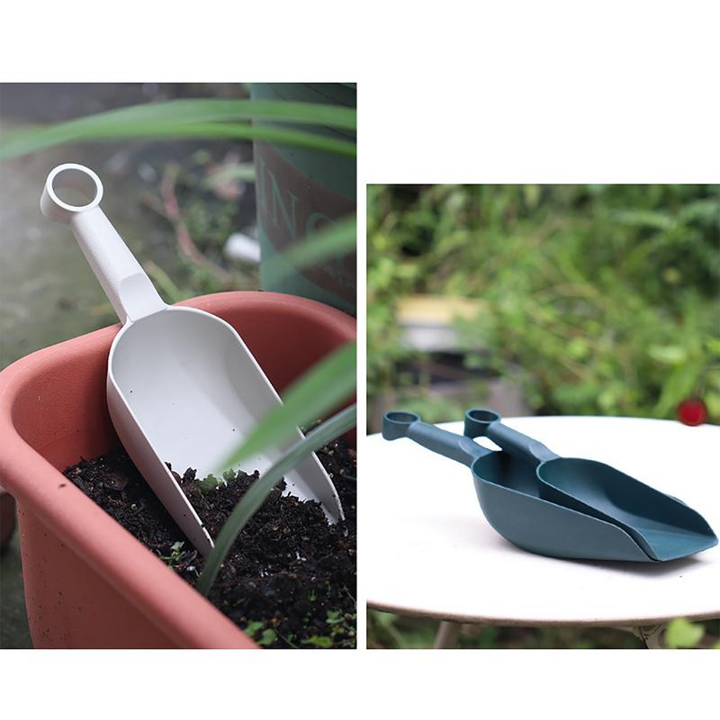 Multifunctional Soil Scoop Thickened Ergonomic Food Scooper Shovel Home Gardening Tools Lightweight for Transplanting Planting
