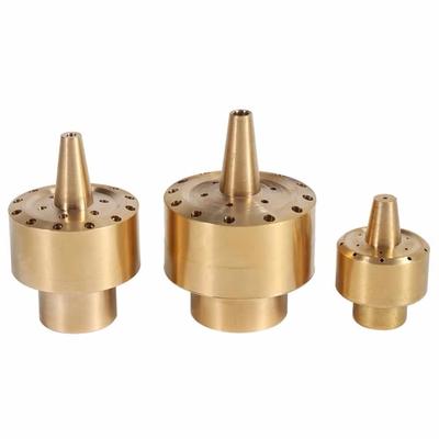 1/2" 3/4" 1" Center Straight Style Fountain Nozzle Brass Jet Fountain