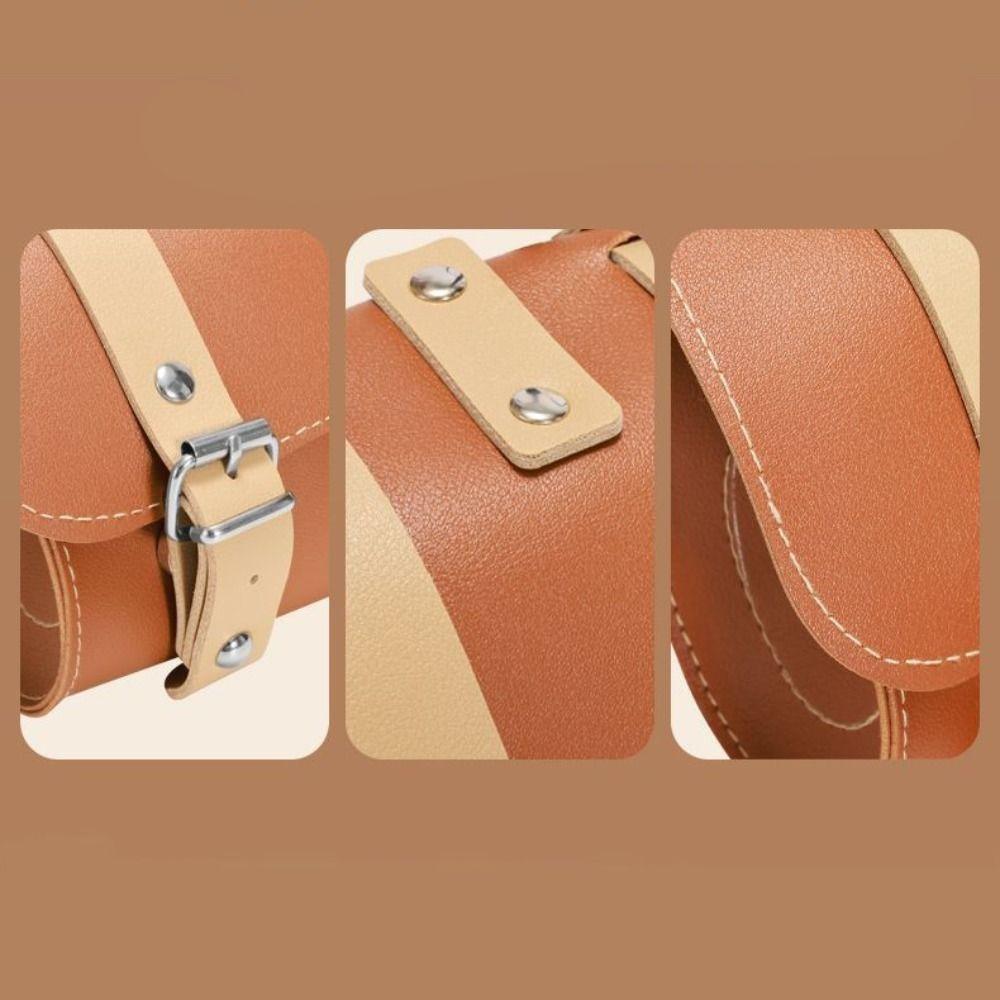Leather Bicycle Storage Bag Waterproof Bike Hanging Bag Cycling Saddle Bag Cycling Accessories