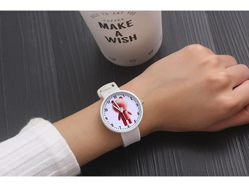 Montre Décontractée Simple Vert Menthe Style Coréen pour Femmes