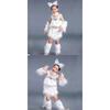 White Cat Cosplay for Girls Sexy Cat Girl Cosplay Costumes Fox Girl Cos Animal Dance Costumes for Children Halloween Cosplay