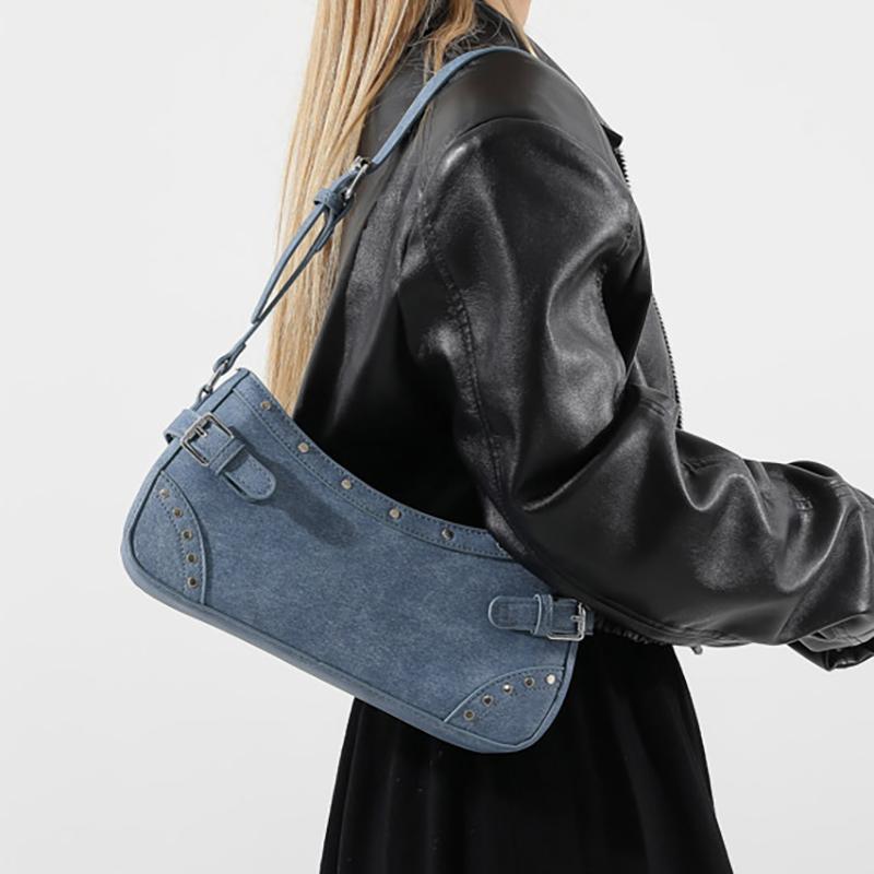 Retro Denim Kleine Quadratische Taschen Für Frauen Neue Vielseitige Trendige Reißverschluss Einzelne Schulter Tasche Sommer Weibliche Casual Handtaschen