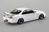 Aoshima Bunka Kyozai (AOSHIMA) Rakupla Snap Kit Nr.. 21CU-WE Nissan R33 Skyline GT-R Spezialfelgen (Weiß) Plastikmodellbausatz im Maßstab 1/32