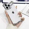 Luxury Metal Titanium Alloy Irregular Phone Case For iPhone 13 14 15 Pro Max 14 15Plus Alien Aluminum Lens Ring Protection Cover